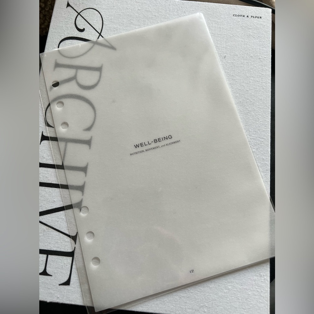 CLOTH & PAPER A5 WELLNESS Stationary bundle NEW!!